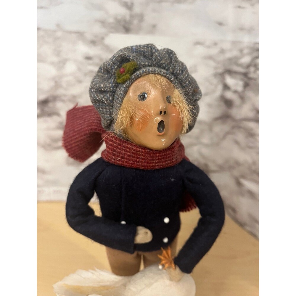 Byers Choice 1995 Boy with Upside Down Goose Caroler 10" Retired Dickens - Picture 2 of 5